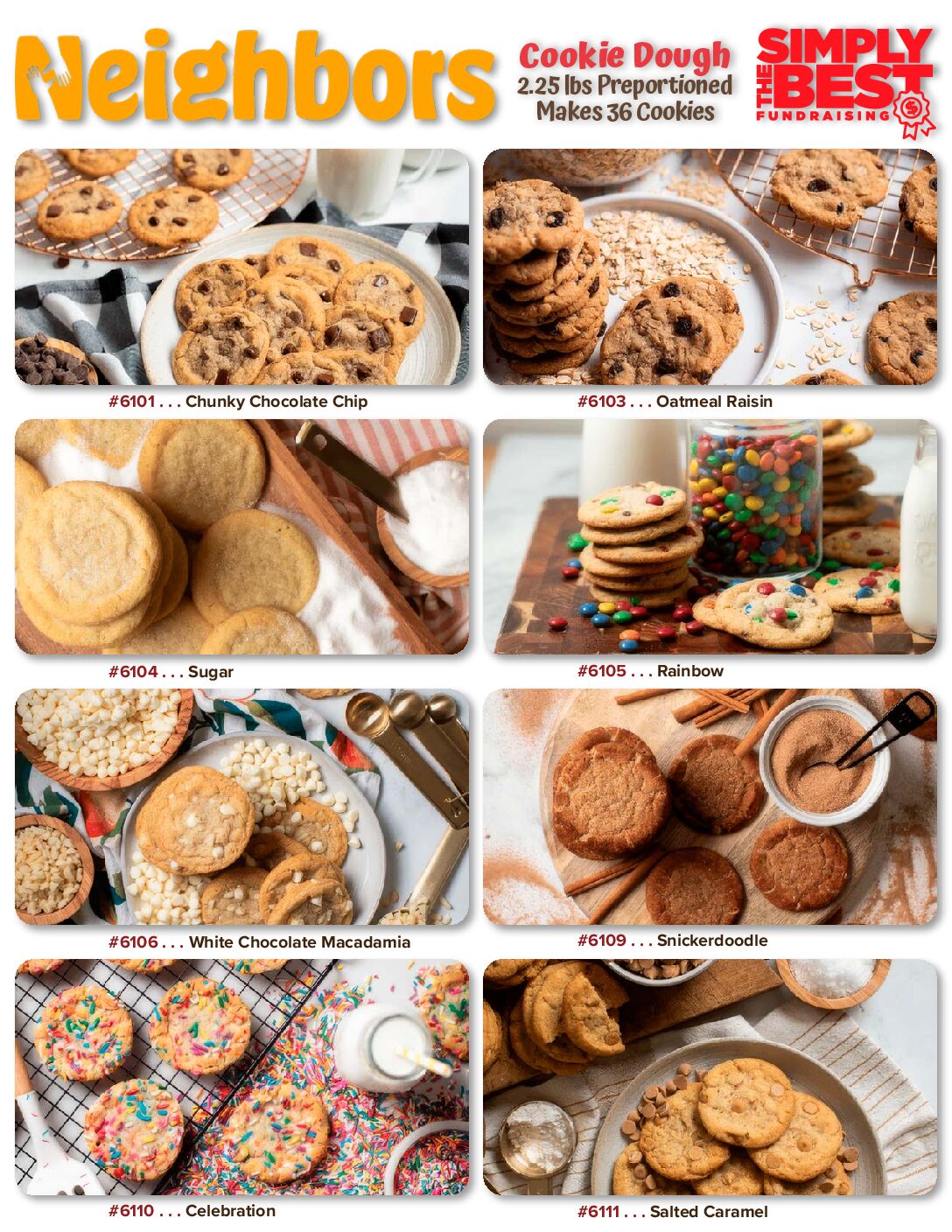 Neighbors cookie dough flyer